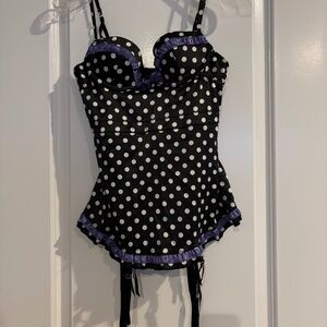 Polka dot bustier